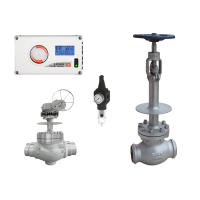 Positioner Digital Flowserve Logix 520MD Positioner Katup Kontrol Kapasitas Aliran Oli Udara