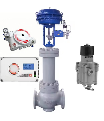 Flowserve Logix 520md Electro Pneumatic Control Positioner Dengan Aktuator Katup Cina