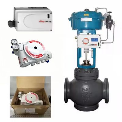 Flowserve Foxboro Valve Positioner 3200MD Dengan Klep Kontrol Kupu-kupu Dan 67CFR Filter Regulator ASCO Solenoid Valve