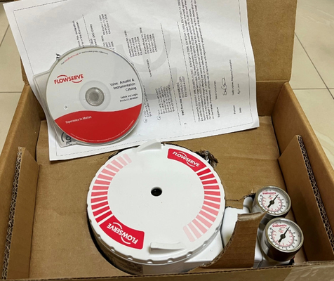 Cina Pneumatic Actuator Valve Dengan Flowserve 3200MD Digital HART Positioner Stock Supplier Untuk Bagian Control Valve