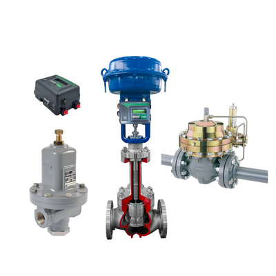 Pneumatic Diaphragm Regulating Valve Dan Fisher DVC2000 dengan Filter tekanan mengurangi katup