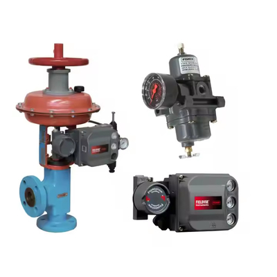Pabrik Katup Kontrol Pneumatik Cina Dengan Fisher Fieldvue DVC6200 Digital Valve Controller Positioner Dan 67CFR-239 Regulator