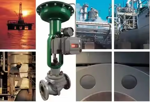 Control Valve dengan Valve Positioner DVC6200 Positioner Digital Smart Fisher Valve Positioner