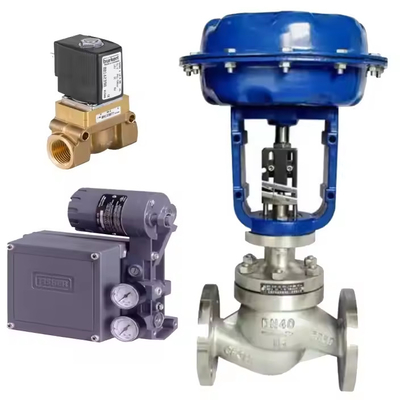 Wuzhong ATS Pneumatic Control Valve Dengan 67CFR Filter Regulator Dan Fisher DVC2000 Valve Positoner