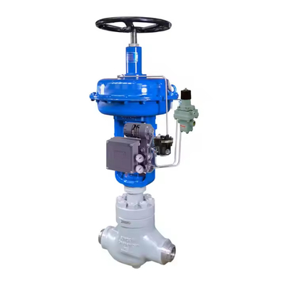 Katup Kontrol Cina Dengan Fisher 3582 Valve Positioner Dan Masoneilan78-80s Filter Regulator Rotork YT-300 Volume Booster