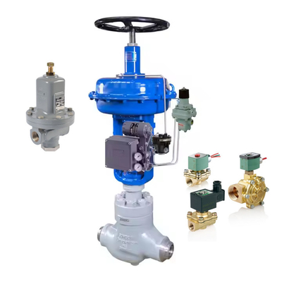 Fisher 3582i kontrol katup posisi elektro-pneumatik dan filter tekanan mengurangi katup
