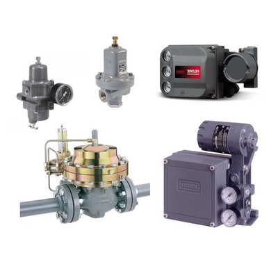 Pneumatic Control Valve With Fisher 3582/3582i Electro-Pneumatic Valve Positioner And 4211 Positioner Transmitter Supplier Di Stok