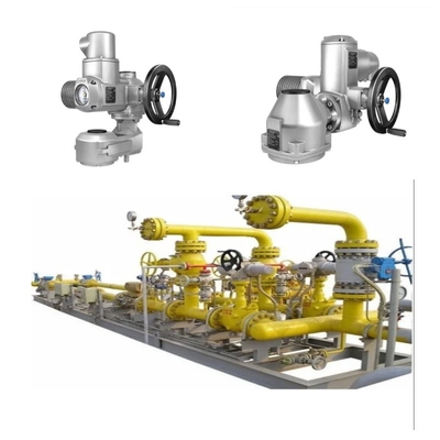 Flow Control Valve Skid dilengkapi dengan alat pemicu katup Auma SQEx dan alat pemicu listrik tahan ledakan SQRV