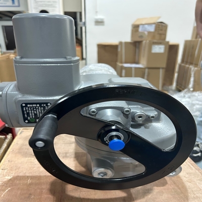 Flow Control Valve Skid dilengkapi dengan alat pemicu katup Auma SQEx dan alat pemicu listrik tahan ledakan SQRV