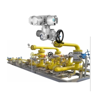 The Flow Control Valve Skid dilengkapi dengan katup listrik Auma SQV dan SQRV serial aktuator frekuensi variabel