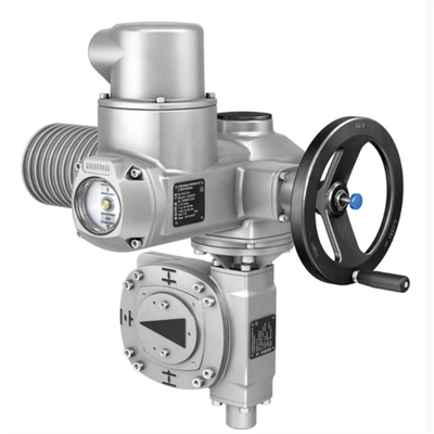 Kontrol tekanan/aliran Skid dengan aktuator listrik Auma SA/SQ dan gearbox multi-rotasi GK/GST/GHT