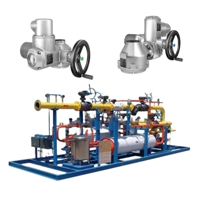 Skid Switch Valve dilengkapi dengan katup listrik AUMA SA 07.2 - SA 16.2 dan SA 25.1 Auma aktuator linier