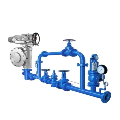 Skid Switch Valve dilengkapi dengan katup listrik AUMA SA 07.2 - SA 16.2 dan SA 25.1 Auma aktuator linier
