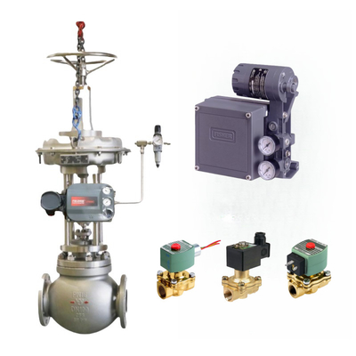Katup kontrol Cina dilengkapi dengan Fisher DVC6200 DVC2000 DVC7k DVC510si posisi katup cerdas dan ASCO katup solenoid