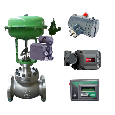 Katup kontrol Cina dilengkapi dengan Fisher 3582i DVC6200 DVC2000 DVC510si posisi katup cerdas dan ASCO katup solenoid