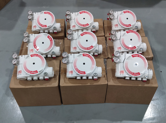 Pneumatic Control Valve Linear Dengan Flowserve LOGIX 520MD DIGITAL HART VALVE POSITIONER Dan ASCO Solenoid Valve Di Stok