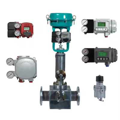 Klep Kontrol Pneumatik Terkenal China Dengan Masoneilan SVI2-21123121 Positioner Dan Burkert 5404 Solenoioid Valve