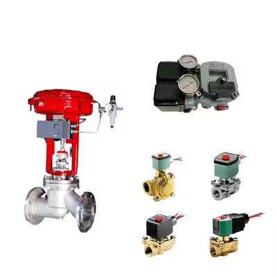 China Control Valve Dengan Masoneilan SVI2-21113121 Valve Positioner Dan Emerson Asco L339 Seri Universal Solenoid Valve