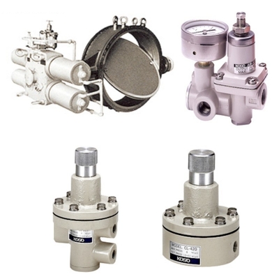 Klep Kontrol Aliran Skid Dilengkapi dengan KOSO 710C Control Valve 7300RA Silinder PRF400 Filter Pressure Reducing Valve