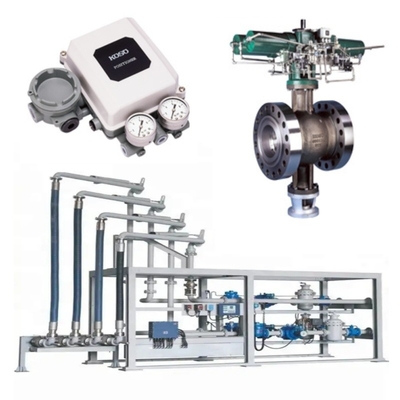 Skid Pengganti Katup Dengan KOSO 210C/220C/230C Katup Bola 6300RB Aktuator Dan EP801 Valve Positioner PRF310 Filter Udara