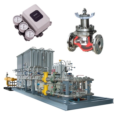 Slip Valve Kontrol Aliran Dilengkapi dengan KOSO Valves 500M/500D Dan 5200LA/6300LA Pneumatic Actuators EP800 Valve Positioners