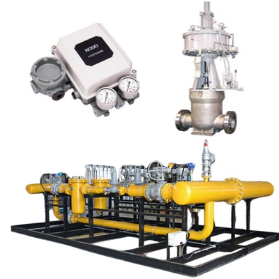 Katup Kontrol Aliran Skid Dan KOSO 400H Control Valve 5200LA/6100LA Pneumatic Actuator EP800 Positioner CL420/CL523 Lock Valve