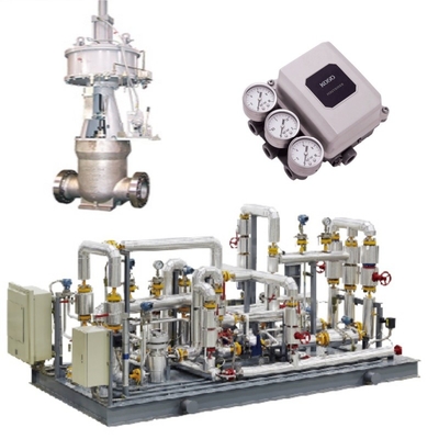 Katup Kontrol Aliran Skid Dan KOSO 400H Control Valve 5200LA/6100LA Pneumatic Actuator EP800 Positioner CL420/CL523 Lock Valve