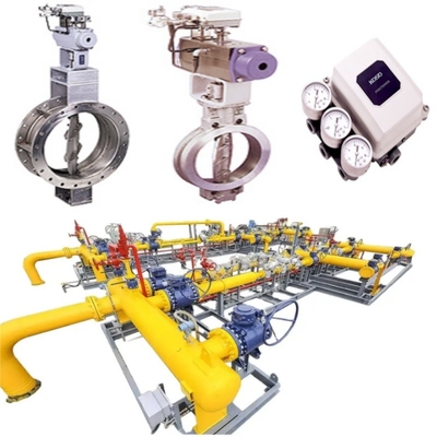 Kontrol Tekanan / Aliran Skid Dan KOSO Katup Dengan 6300RA/6300RB/5200LA Pneumatic Actuator Dengan EPA800/EPB800 CL420/CL523 Lock Valve Sets