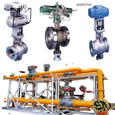 Tekanan / Kontrol Aliran Skid Clothing Dan KOSO Valve Dengan 3620R / 3500R / 3500L / 3600R / 3600L / 3620R / 3620L Solid State Electronic Actuators Set Lengkap