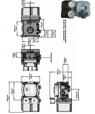 Masoneilan SVI2 HART Komunikasi Kinerja Lanjutan Keakuratan Responsiveness Digital Valve Positioner