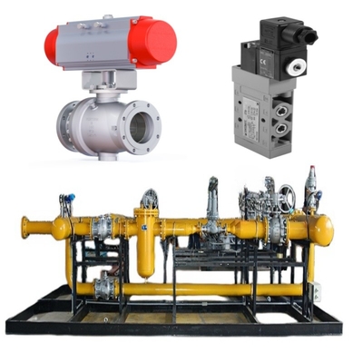 Skid Pengganti Katup Dilengkapi Dengan Katup Samson Model 44-11 Katup Solenoid Model 3962, Dan Switch Batas Model 4747