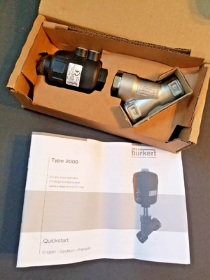 Jerman Original Burkert VALVE 2/2-way sudut katup kursi Di stok