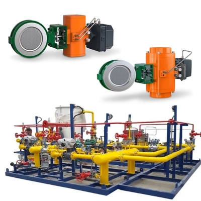 Katup kupu-kupu Fisher dengan Bettis Pneumatic Actuator dan DVC6200 Controller