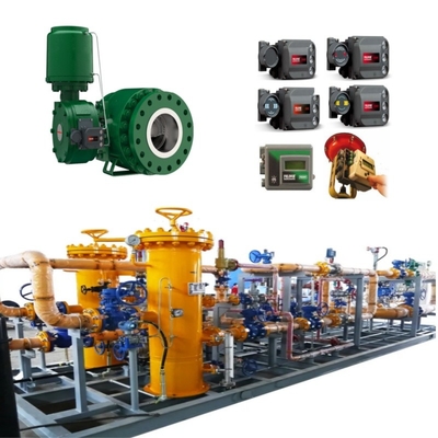Skid Pengganti Katup Dengan Katup Kontrol FisherV280 1061Actuator Fisher DVC7K Atau DVC6200 Valve Positioner