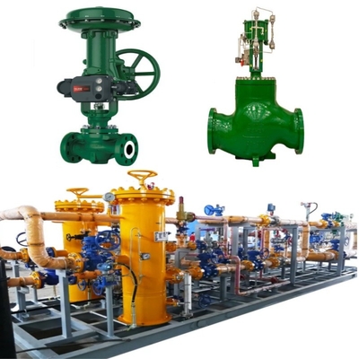Skid Switch Valve Dengan Fisher Easy-e ED Control Valve 585C/657/667 Aktuator Dan DVC6020 Kontrol Valve Cerdas