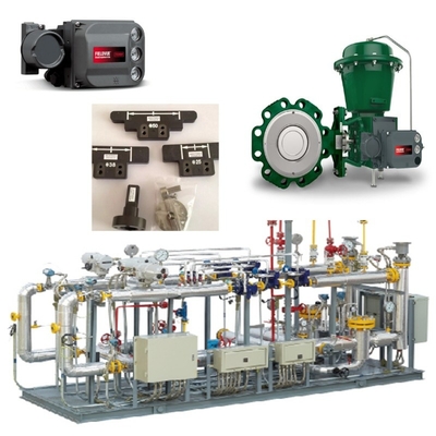 Skid Switch Valve Dengan Fisher 8590 Butterfly Valve 2052 Aktuator Dan DVC6200 Kontroler Valve Cerdas