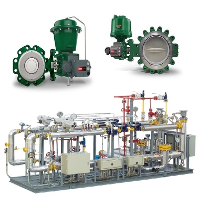 Skid Switch Valve Dengan Fisher 8590 Butterfly Valve 2052 Aktuator Dan DVC6200 Kontroler Valve Cerdas