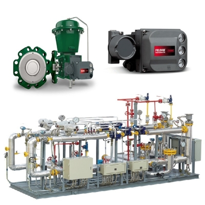 Skid Switch Valve Dengan Fisher 8590 Butterfly Valve 2052 Aktuator Dan DVC6200 Kontroler Valve Cerdas