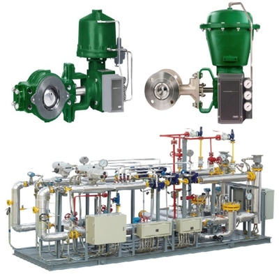 Skid Pengganti Katup Dengan Katup Kontrol Fisher V250 Dengan Aktuator Pneumatik 1061 3610/3620J/3620JP Valve Positioner
