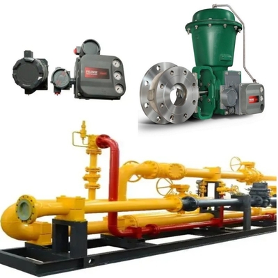 Skid Switch Valve Dilengkapi dengan Fisher 2052 Aktuator Dan DVC6200 Digital Valve Controller Fisher V500 Control Valve