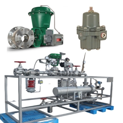 Skid Switch Valve Dilengkapi dengan Fisher 2052 Aktuator Dan DVC6200 Digital Valve Controller Fisher V500 Control Valve