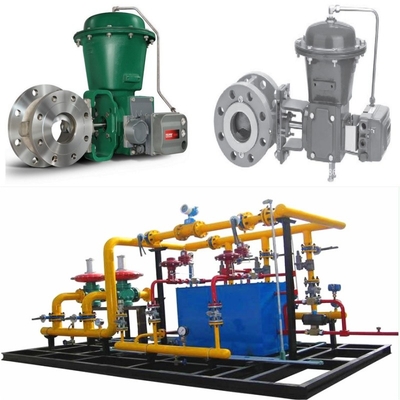 Skid Switch Valve Dilengkapi dengan Fisher 2052 Aktuator Dan DVC6200 Digital Valve Controller Fisher V500 Control Valve