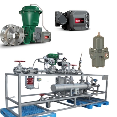Skid Switch Valve Dilengkapi dengan Fisher 2052 Aktuator Dan DVC6200 Digital Valve Controller Fisher V500 Control Valve