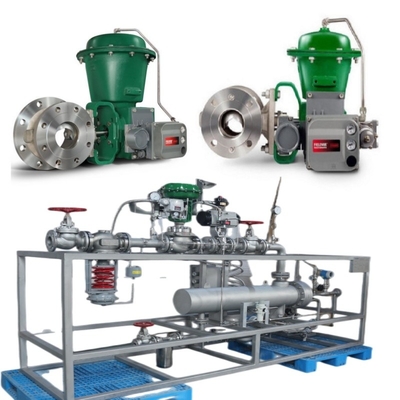 Skid Switch Valve Dilengkapi dengan Fisher 2052 Aktuator Dan DVC6200 Digital Valve Controller Fisher V500 Control Valve