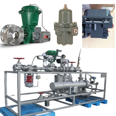 Skid Pengganti Katup Dengan EMERSON Fisher V150/V200 /V300 Kontrol Katup 1061/2052 Pneumatic Actuator DVC6200 Positioner