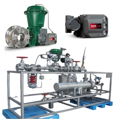 Skid Pengganti Katup Dengan EMERSON Fisher V150/V200 /V300 Kontrol Katup 1061/2052 Pneumatic Actuator DVC6200 Positioner