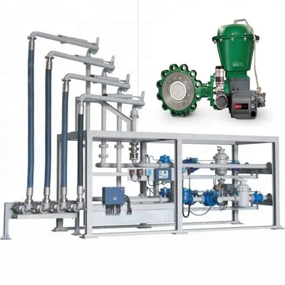Klep Kontrol Aliran Skid Dengan EMERSON Fisher A11 Klep Kupu-kupu 2052 Aktuator DVC6200 Positioner 67CF Regulator Tegangan