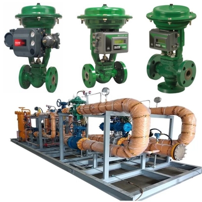Klep Kontrol Aliran Skid Dengan Emerson Fisher GX Control Valve Dan Aktuator Dengan DVC6200/DVC2000 Valve Positioner