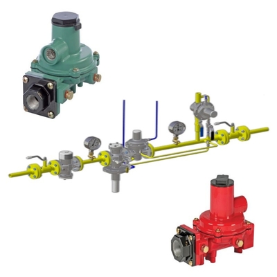 Skid Switch Valve dilengkapi dengan Fisher R Series R222H/R222 Regulator dan WIKA Pressure Gauge