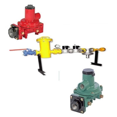 Skid Switch Valve dilengkapi dengan Fisher R Series R222H/R222 Regulator dan WIKA Pressure Gauge
